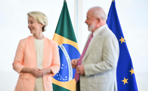 Kommissionspräsidentin Ursula von der Leyen und Brasiliens Präsident Lula da Silva.