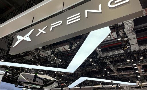 SHANGHAI, CHINA - APRIL 19: A Xpeng sign hangs over the company s booth during the 20th Shanghai International Automobile Industry Exhibition at the National Exhibition and Convention Center Shanghai on April 19, 2023 in Shanghai, China. PUBLICATIONxINxGERxSUIxAUTxHUNxONLY Copyright: xVCGx 111432829638
