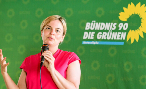 GER, Wahlkampfveranstaltung mit Katharina Schulze in Mindelheim / 11.07.2023, Silvestersaal, Mindelheim, GER, Wahlkampfveranstaltung mit Katharina Schulze in Mindelheim, Bündnis 90 / Die Grünen Bayern starten den Wahlkampf für die Landtagswahl 2023 in Bayern im Bild die Spitzenkandidatin und Fraktionsvorsitzende im Bayerischen Landtag Katharina Schulze *** GER, Election campaign event with Katharina Schulze in Mindelheim 11 07 2023, Silvestersaal, Mindelheim, GER, Election campaign event with Katharina Schulze in Mindelheim, Bündnis 90 Die Grünen Bayern start the election campaign for the state election 2023 in Bavaria in the picture the top candidate and parliamentary group leader in the Bavarian state parliament Katharina Schulze nordphoto GmbHxHafner nph00200