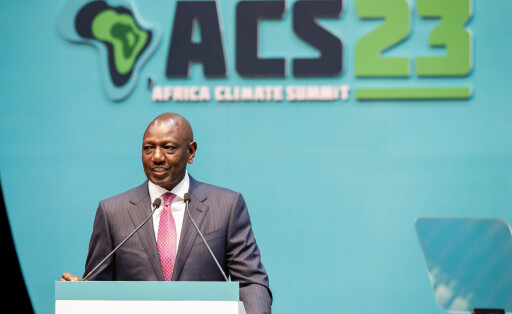 Kenias Präsident William Ruto bei der Eröffnung des Africa Climate Summit in Nairobi.