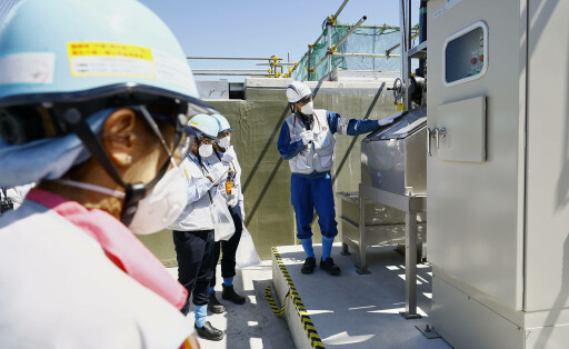 September 3, 2023, Futaba, Japan: TEPCO official Matsuo Keisuke guides foreign media through the ALPS treated water dilution/discharge facilities and related facilities at the Fukushima Daiichi nuclear power plant in northeast Japan. A press tour guided by personnel of TEPCO explained the treated radioactive wastewater dilution and monitoring process before the release to the sea from the power station, managed by Tokyo Electric Power Company Futaba Japan - ZUMAm191 20230903_aap_m191_016 Copyright: xRodrigoxReyesxMarinx