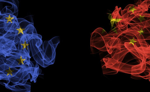 Flags of EU and China on Black background, EU vs China Smoke Flags. xkwx EU China Smoke, EU, China, EU China Conflict, China EU, Black Background, Smoke Flags, flags, conflict, concept, symbol, politics, government, war, relations, business, Flame, agreement, Smoke Flags, international, vs, team, economy, competition, background, diplomacy, Flag conflict, cooperation, partnership, national, trade, crisis, friendship, match, between, finance, countries, fight, risk, exchange, tension, threat, security, sanctions, diplomatic, negotiations, trade war, politic, negotiation, political