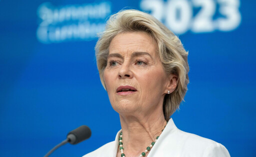 European Commission President Ursula Von der Leyen is seen at a press conference after the second day of the EU - CELAC Comunidad de Estados Latinoamericanos y Caribenos - Community of Latin American and Caribbean States summit, in Brussels, Tuesday 18 July 2023. The EU-CELAC summits bring together European, Latin American and Caribbean heads of state and government to strengthen relations between these regions. **** BELGIUM ONLY **** PUBLICATIONxNOTxINxBELxFRAxNED JONASxROOSENS 70769005
Bild: Imago / Belga