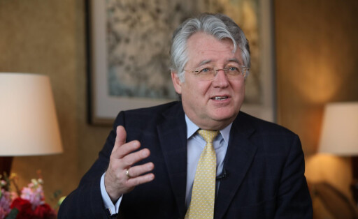 January 20, 2022, Beijing, China: Joerg Wuttke, president of the European Union Chamber of Commerce in China, is pictured during an interview in Beijing, China, on Thursday Jan. 20, 2022. 20JAN22 SCMP/ Beijing China - ZUMAs251 20220120_zin_s251_027 Copyright: xSimonxSongx