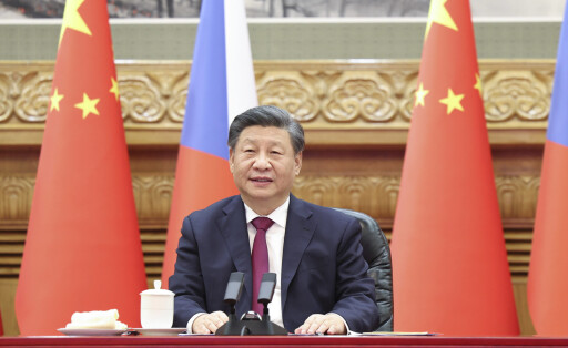 230109 -- BEIJING, Jan. 9, 2023 -- Chinese President Xi Jinping meets with Czech President Milos Zeman via video link in Beijing, capital of China, on Jan. 9, 2023. CHINA-BEIJING-XI JINPING-CZECH PRESIDENT-MEETING CN DingxHaitao PUBLICATIONxNOTxINxCHN