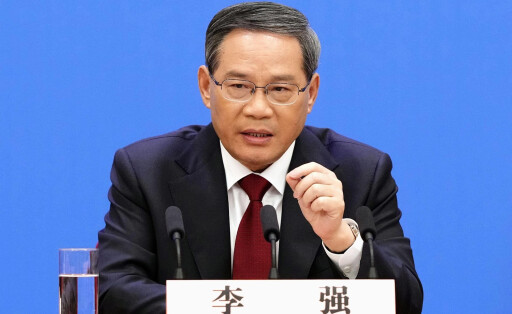 China s new Premier Li Qiang New Chinese Premier Li Qiang attends his first press conference after his appointment to the post at the Great Hall of the People in Beijing March 13, 2023. PUBLICATIONxINxGERxSUIxAUTxHUNxONLY A14AA0001405688P