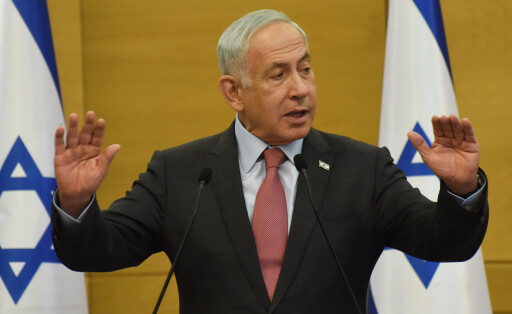 Israeli Prime Minister Benjamin Netanyahu speaks at the Likud Party meeting in the Israeli Knesset, the Parliament in Je
