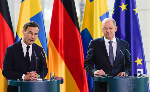 Berlin, Deutschland 15. März 2023: Empfang des Ministerpräsidentens des Königreichs Schweden - 15.03.2023 Im Bild: v.li.: Ulf Kristersson, Ministerpräsident des Königreichs Schweden, Bundeskanzler Olaf Scholz SPD Bundeskanzleramt Berlin *** Berlin, Germany 15 March 2023 Reception of the Prime Minister of the Kingdom of Sweden 15 03 2023 In the picture from left Ulf Kristersson, Prime Minister of the Kingdom of Sweden, Chancellor Olaf Scholz SPD Federal Chancellery Berlin Copyright: xFotostandx/xReuhlx