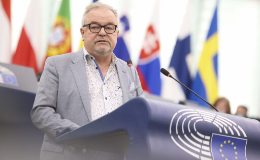 Jens Geier am Rednerpult des Europäischen Parlaments