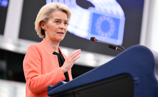 Kommissionspräsidentin Ursula von der Leyen im Straßburger EU-Parlament.