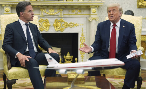 Mark Rutte bei Donald Trump.