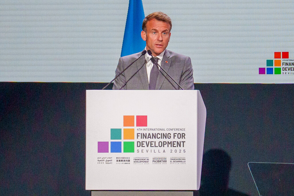 Macron takes part in the IV International Conference on Financing for Development of the United Nations