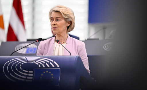Ursula von der LEyen im Europäischen Parlament in Straßburg