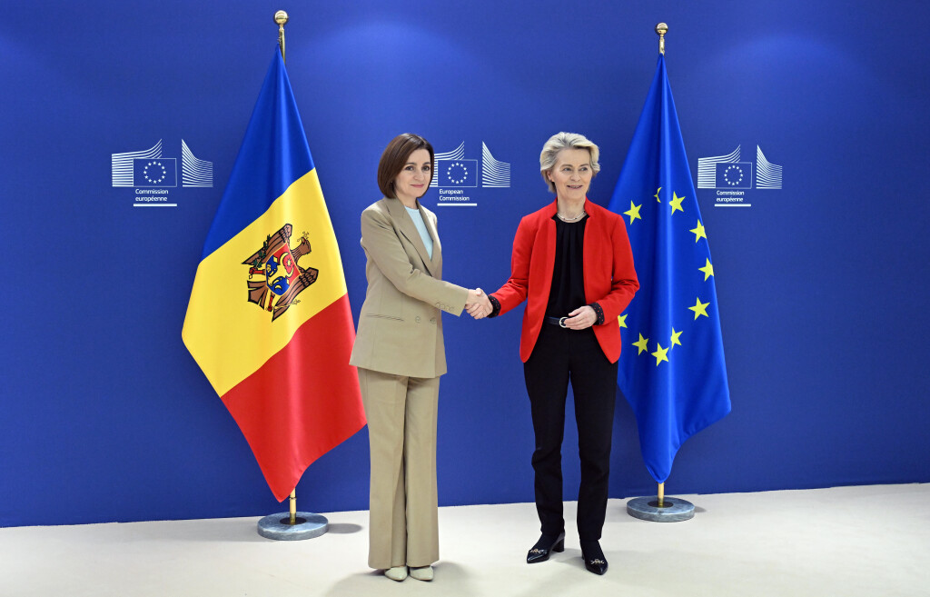 Maia Sandu mit Ursula von der Leyen