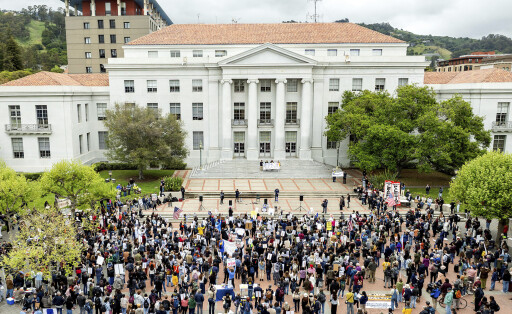 Die University of California in Berkeley. Auch hier hatte es im Frühjahr Demonstrationen gegen die Trump-Administration gegeben.