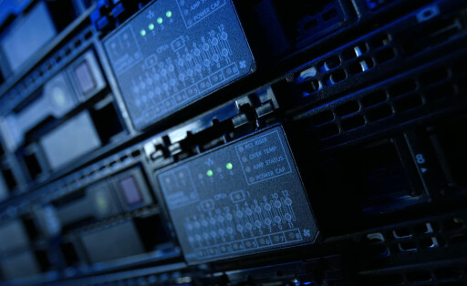Equipment on the shelves is the data center.