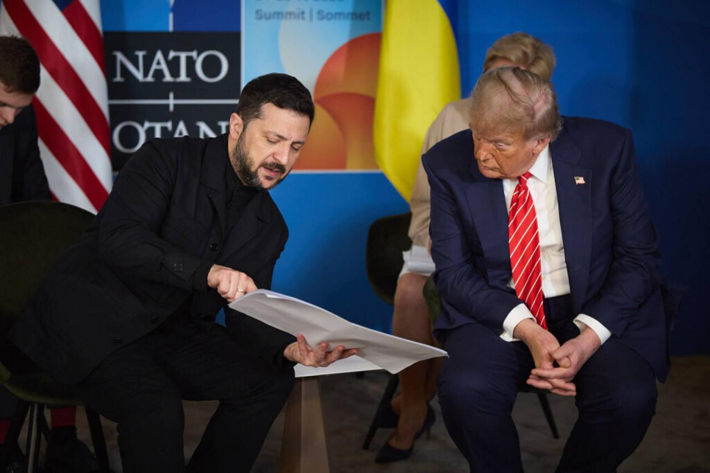 Treffen beim Nato-Gipfel in Den Haag: Nur langsam entwickeln sich die Beziehungen zwischen Selenskyj und Trump zum Besseren.