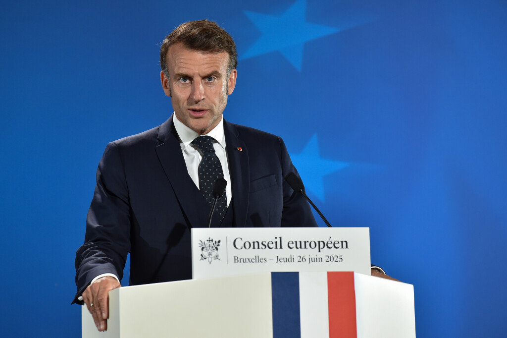 Emmanuel Macron beim EU-Gipfel im Juni 2025