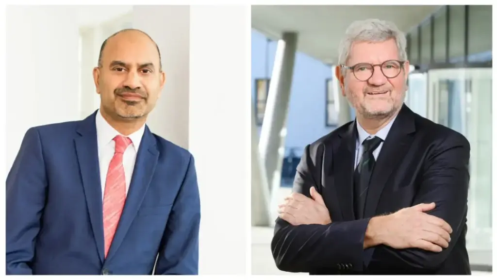Die Präsidenten von DAAD und Humboldt-Stiftung: Prof. Dr. Joybrato Mukherjee (links) und Prof. Dr. Robert Schlögl (rechts)