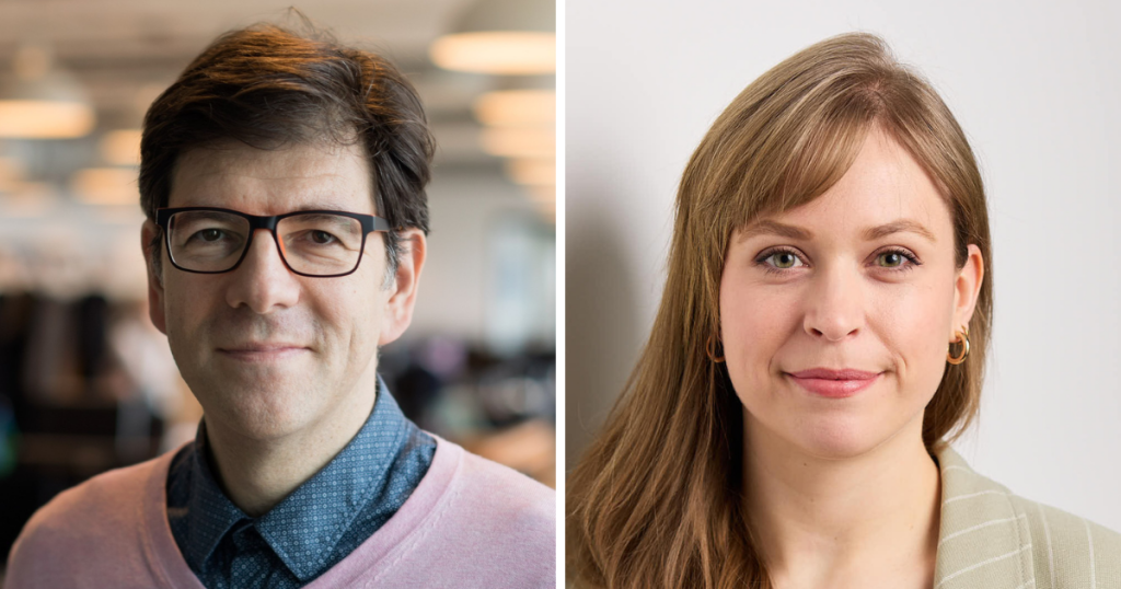 Goran Buldioski (Hertie School) und Helena Quis (Bertelsmann Stiftung).