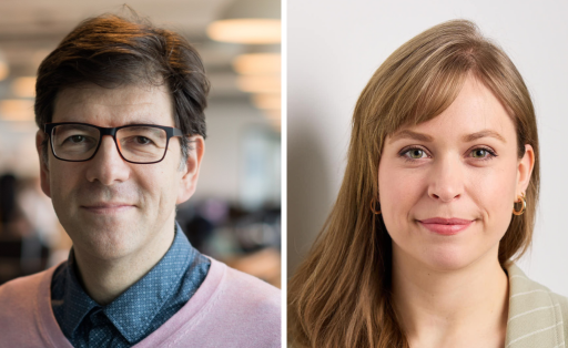 Goran Buldioski (Hertie School) und Helena Quis (Bertelsmann Stiftung).