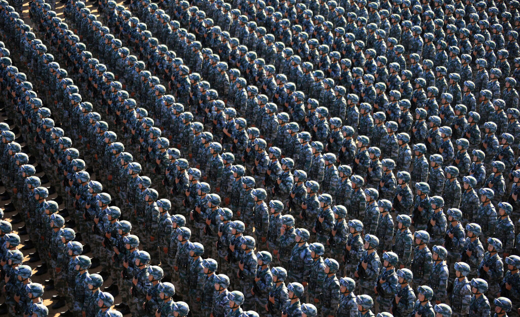 Troops make preparation for a military parade at Zhurihe training base in north China s Inner Mongolia Autonomous Region, July 30, 2017.