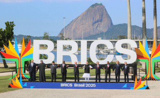 BRAZIL, RIO DE JANEIRO - JULY 6, 2025: Representatives of BRICS member states pose for a group photograph during a photo session at the 17th BRICS Summit Rio De Janeiro Brazil - ZUMAt113 20250706_zaa_t113_271 Copyright: xPavelxTsukanovx