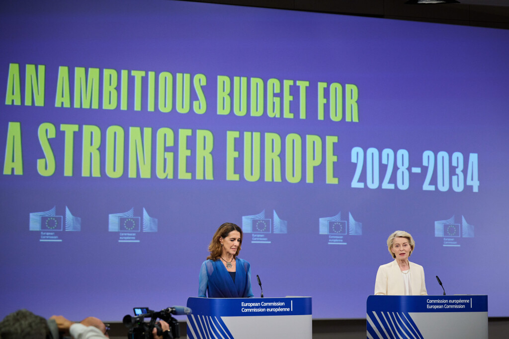 Ursula von der Leyen bei der Vorstellung des neuen Mehrjährigen Finanzrahmens