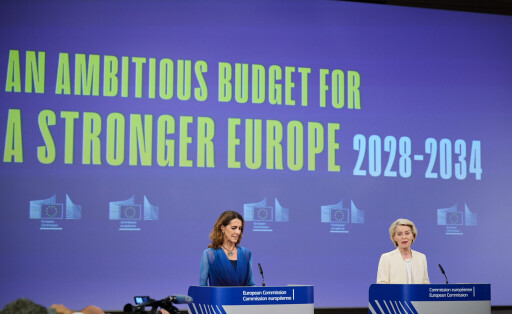 Ursula von der Leyen bei der Vorstellung des neuen Mehrjährigen Finanzrahmens