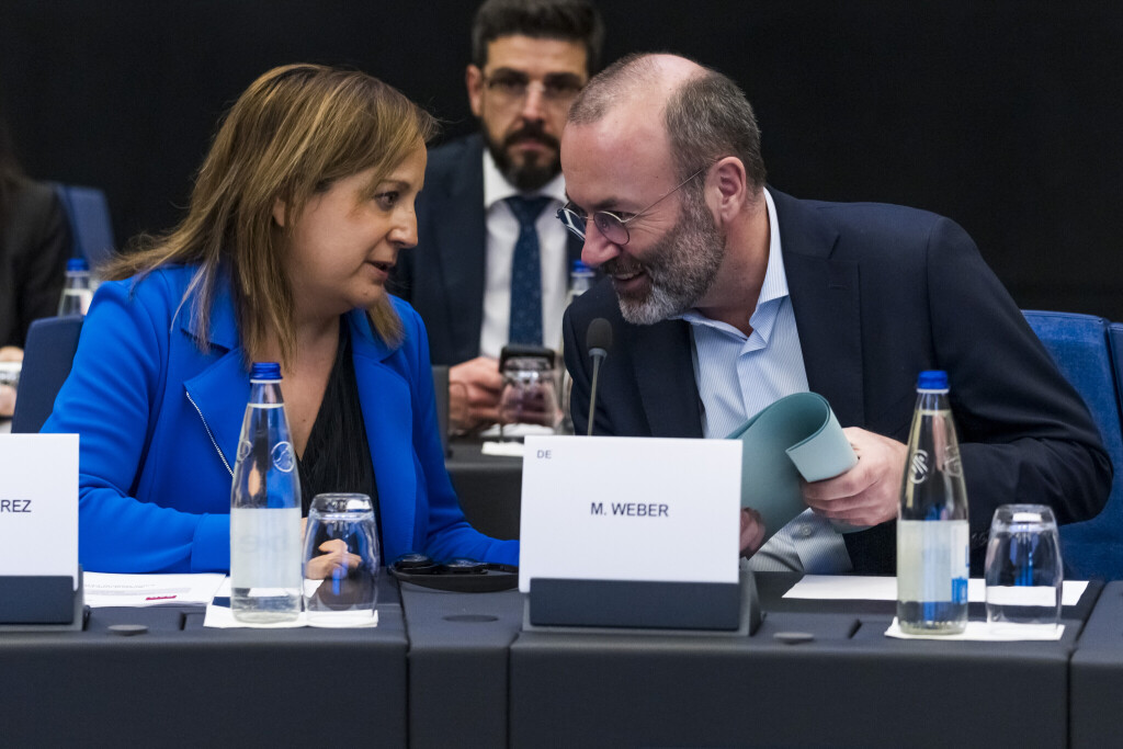 Iratxe García und Manfred Weber