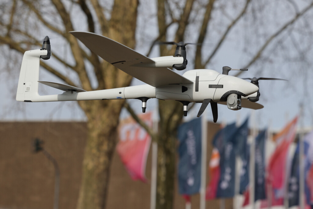 Eine Vector Aufklärungsdrohne der Münchener Firma Quantum Systems.