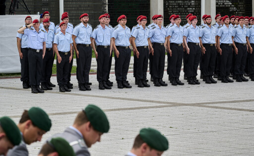 Rekrutinnen und Rekruten der Bundeswehr legen am 20.Juli im Bendlerblock ihr Gelöbnis ab.