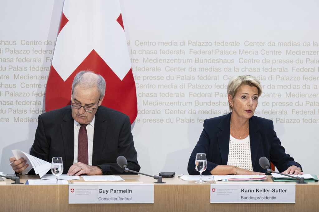 Karin Keller-Sutter und Guy Parmelin