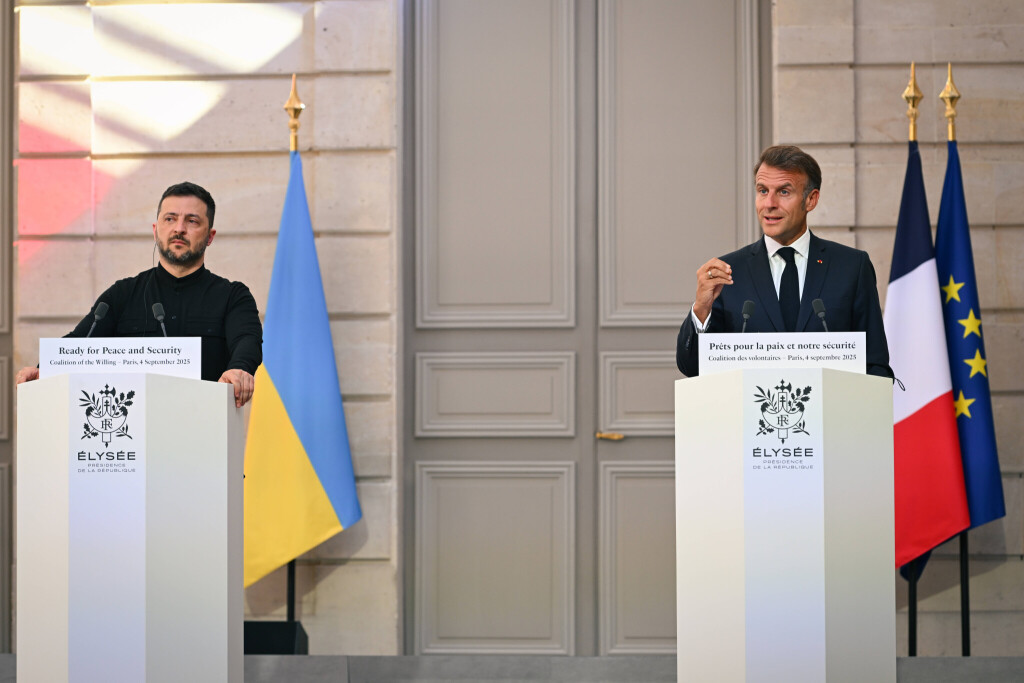 Der ukrainische Präsident Selenskyj und der französische Präsident Macron.