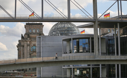 Der Deutsche Bundestag vor Beginn der ersten Parlamentswoche nach der Sommerpause