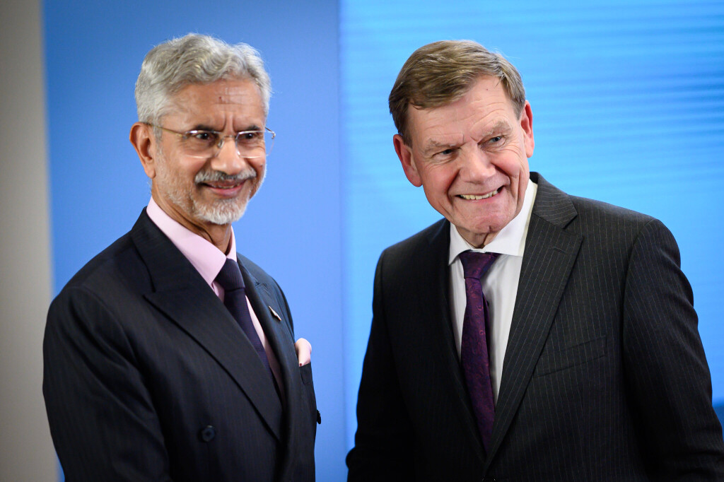 23.05.2025 Pressekonferenz in Berlin beim Besuch des indischen Außenminister Subrahmanyam Jaishankar mit Johann Wadephul.