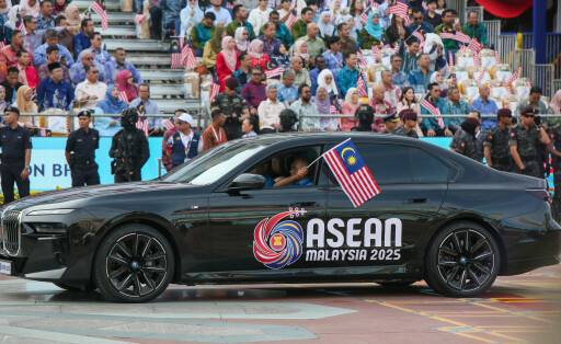 August 31, 2025, Putrajaya, Kuala Lumpur, Malaysia: ASEAN car contingent seen during the 68th Malaysia Independence day celebration.