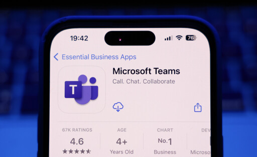 Microsoft Teams on App Store displayed on a phone screen are seen in this illustration photo taken in Krakow, Poland on March 17, 2025.