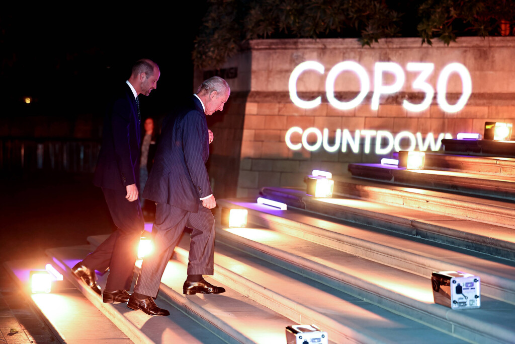 King Charles and Prince William attend Countdown to COP30 The King and The Prince of Wales attend Countdown to COP30: mobilising action for climate and nature, at the Natural History Museum, London, UK, on the 9th October 2025. Picture by Henry Nicholls WPA-Pool London National History Museum London United Kingdom WHA-0804