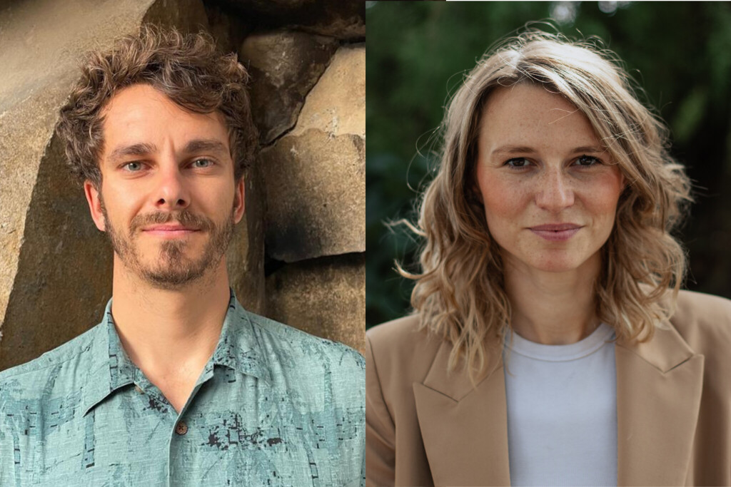 Luca Schiewe und Frederike Potts vom Verein Facing Finance.