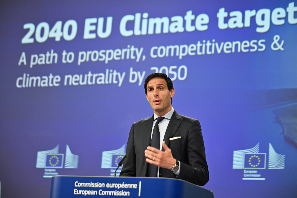 EU-Klimakommissar Wopke Hoekstra bei der Vorstellung des EU-Klimaziels 2040.