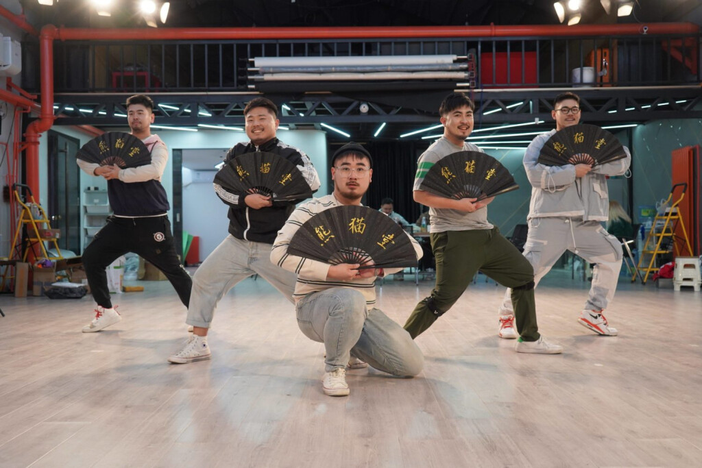 October 14, 2020, Beijing, China: Produce Pandas members (L-R) Mr 17, Otter, Ding, Cass, Husky neon Beijing, October 14,
