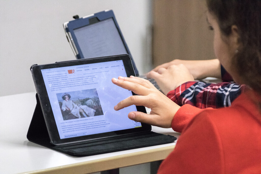 Auch Goethe gehört in Lengede zum digitalen Werkzeugkoffer