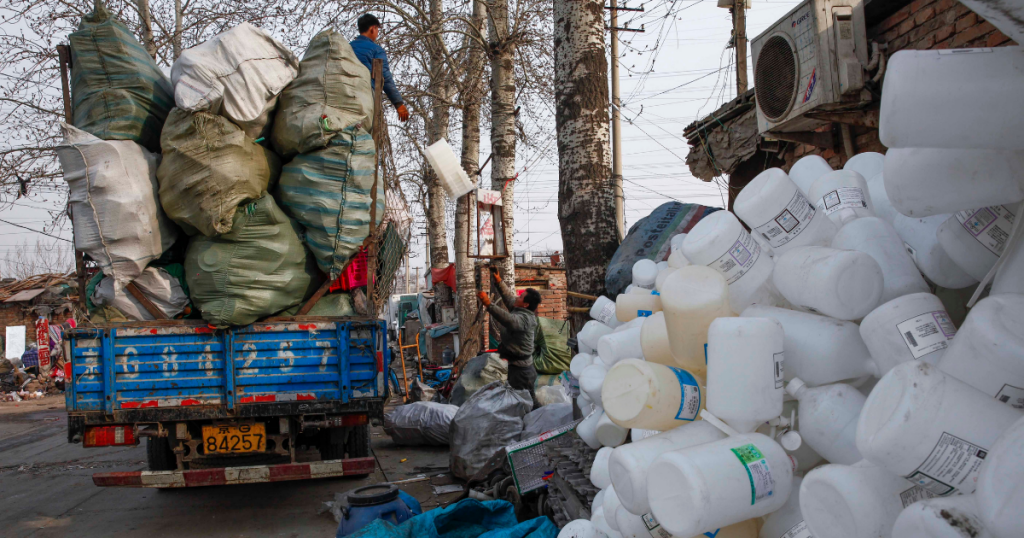 China Plastik Müll Lockdown