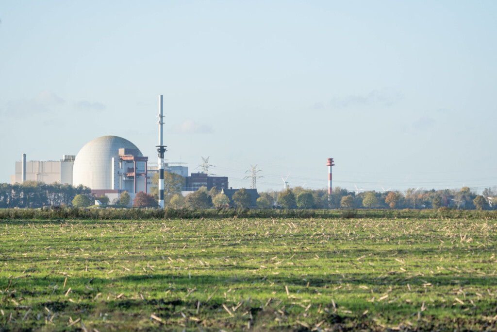 Atomkraftwerk Brokdorf in Schleswig-Holstein zwei Monate vor der geplanten endgültigen Stilllegung;Atomkraftwerk Brokdor