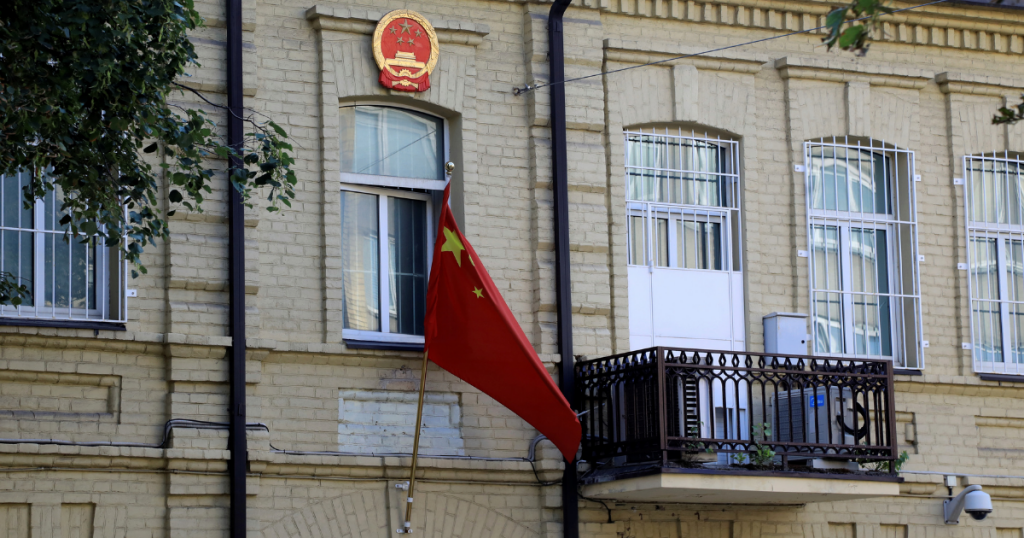Chinese Embassy building in Vilnius, Lithuania