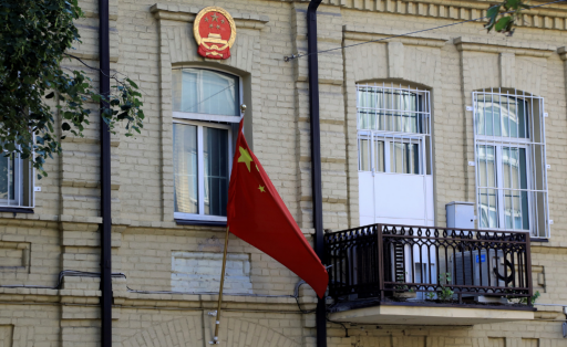 Chinese Embassy building in Vilnius, Lithuania
