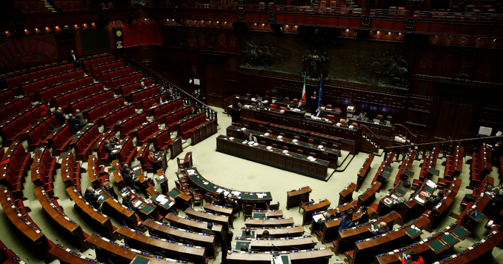 Das italienische Parlament in Rom