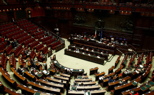 Das italienische Parlament in Rom