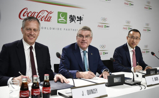 Photo LaPresse/Fabio Ferrari June 24, 2019 Lausanne (Switzerland) news 2026 Olympics, CIO announces partnership with Coca Cola and Chinese giant Mengniu In the pic:& xa0;J.Quincey, T.Bach, J.Lu PUBLICATIONxINxGERxSUIxAUTxONLY Copyright: xFabioxFerrari/LaPresse LaPresse/x